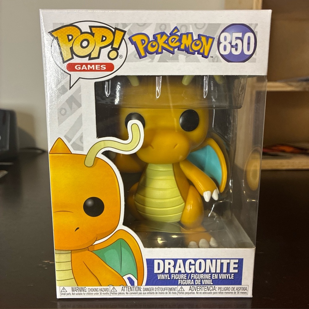 Funko Pop! Dragonite Vinyl Figure - Orange and Yellow